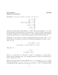 Honors 2201-4 Fall 2003 Homework 13 Solutions