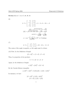 Math 2270 Spring 2004 Homework 13 Solutions Section 5.1