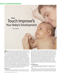 Touch Improve’s P Your Baby’s Development How