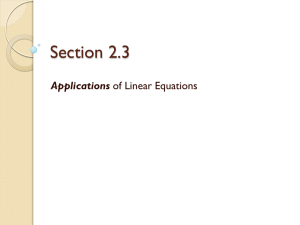 Section 2.3 Applications