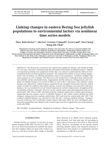 Linking changes in eastern Bering Sea jellyfish time series models