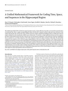 A Unified Mathematical Framework for Coding Time, Space,