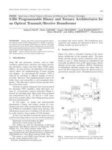 5-Bit Programmable Binary and Ternary Architectures for an Optical Transmit/Receive Beamformer PAPER