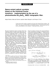 Space-variant optical correlator based on the fractional Fourier transform: