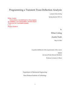 Programming a Transient Truss Deflection Analysis