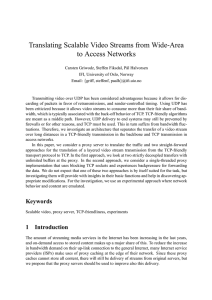 Translating Scalable Video Streams from Wide-Area to Access Networks