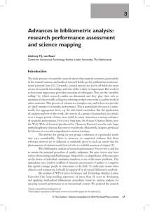 3 Advances in bibliometric analysis: research performance assessment and science mapping