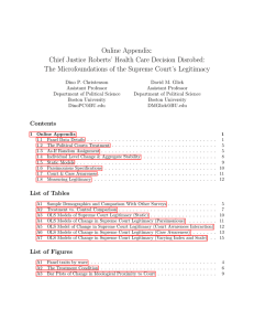 Online Appendix: Chief Justice Roberts’ Health Care Decision Disrobed: