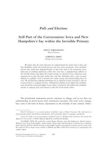 Polls and Elections Still Part of the Conversation: Iowa and New