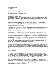 Associated Press 02-28-07  Virtual reality spreading in business world
