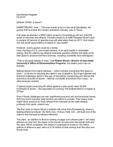 Des Moines Register 03-22-07  Ethanol: What's in future?