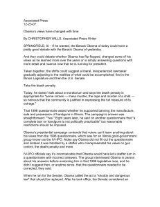 Associated Press 12-23-07  Obama‘s views have changed with time