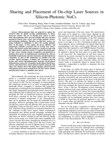 Sharing and Placement of On-chip Laser Sources in Silicon-Photonic NoCs