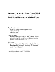 Consistency in Global Climate Change Model Predictions of Regional Precipitation Trends