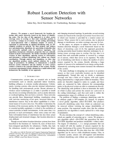 Robust Location Detection with Sensor Networks