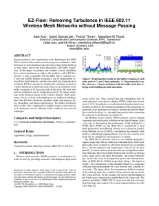 EZ-Flow: Removing Turbulence in IEEE 802.11