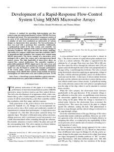 Development of a Rapid-Response Flow-Control System Using MEMS Microvalve Arrays