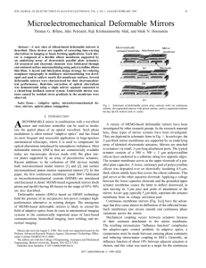 Microelectromechanical Deformable Mirrors