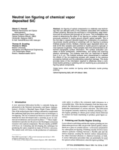 Neutral ion figuring of chemical vapor deposited SiC