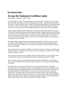 Scrap the Summers-Geithner plan
