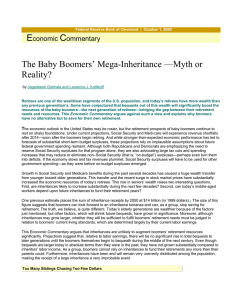 E C  The Baby Boomers’ Mega-Inheritance —Myth or