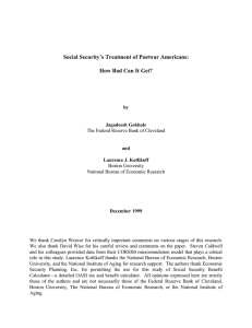 Social Security’s Treatment of Postwar Americans: How Bad Can It Get?