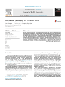 Journal of Health Economics