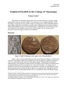 Sculptural Parallels in the Coinage of Vijayanagar Pankaj Tandon
