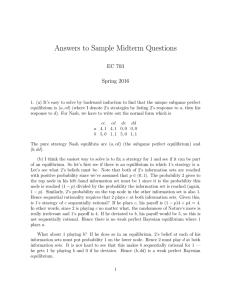 Answers to Sample Midterm Questions EC 703 Spring 2016