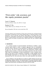 ‘First-order’  risk  aversion  and