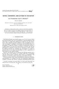 Journal of Economic Theory 91, 8690 (2000)