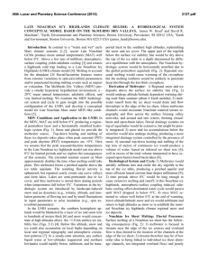 LATE  NOACHIAN  ICY  HIGHLANDS  CLIMATE ... CONCEPTUAL  MODEL  BASED  ON  THE ...