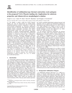 Identification of sublimation-type thermal contraction crack polygons