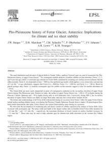 Plio-Pleistocene history of Ferrar Glacier, Antarctica: Implications