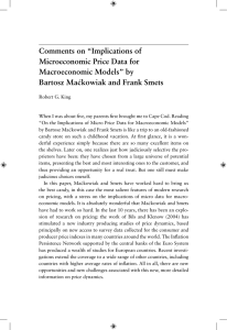 Comments on “Implications of Microeconomic Price Data for Macroeconomic Models” by Bartosz Mac