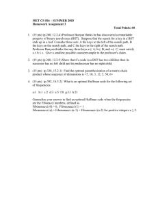 MET CS 566 – SUMMER 2003 Homework Assignment 3 Total Points: 60