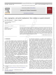 OOF ARTICLE IN PRESS Journal of Urban Economics