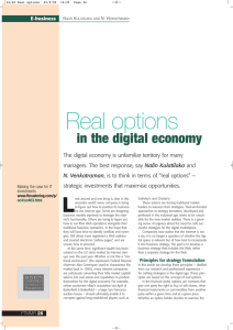 Real options in the digital economy