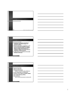 Computer Architecture