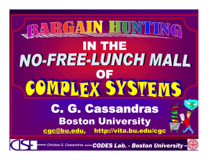 IN THE OF C. G. Cassandras Boston University