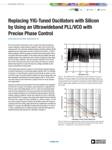 Replacing YIG-Tuned Oscillators with Silicon by Using an Ultrawideband PLL/VCO with