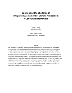 Confronting the Challenge of Integrated Assessment of Climate Adaptation: A Conceptual Framework