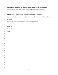 1 Supplementary Information for “A bottom up approach to on-road CO emissions