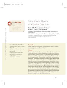 Microﬂuidic Models of Vascular Functions Further