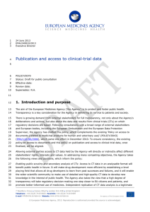 Publication and access to clinical-trial data