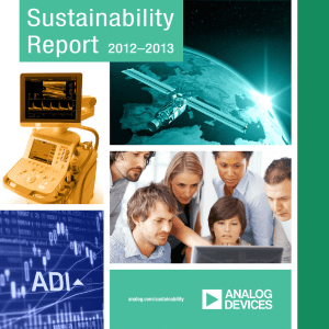 Sustainability Report 2012–2013 analog.com/sustainability