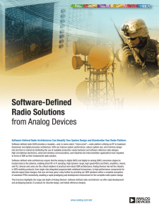 Software-Defined Radio Solutions from Analog Devices