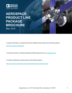 AEROSPACE PRODUCT LINE PACKAGE BROCHURE