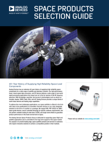 SPACE PRODUCTS SELECTION GUIDE Components