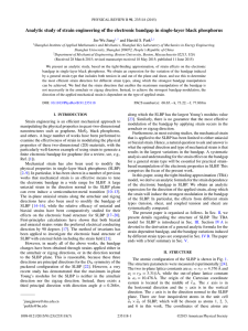 Analytic study of strain engineering of the electronic bandgap in... Jiang rk